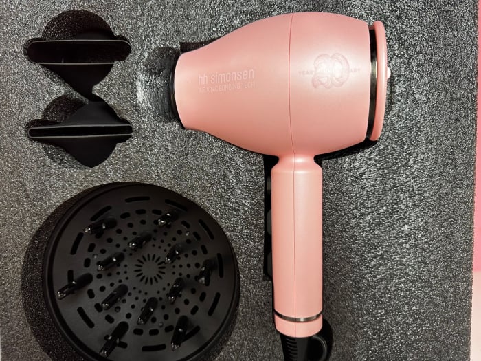 USCATOR DE PAR PROFESIONAL CU DIFUZOR SI 2 DUZE PRETTY ROSE