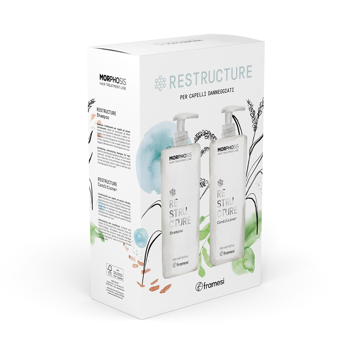 SET SAMPON SI BALSAM PENTRU PAR DETERIORAT, USCAT