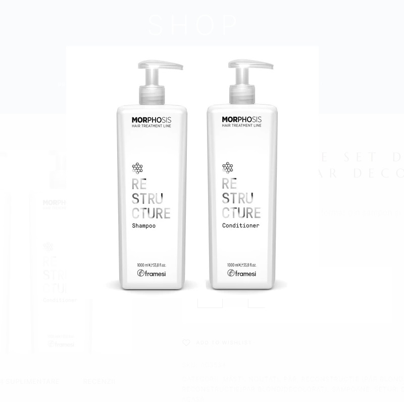 SET SAMPON SI BALSAM PENTRU PAR DETERIORAT, USCAT