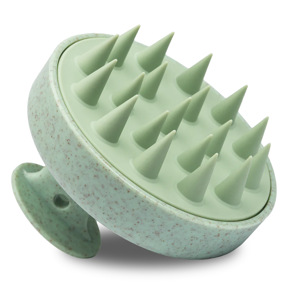 PERIE DE MASAJ SCALP DIN SILICON VERDE 