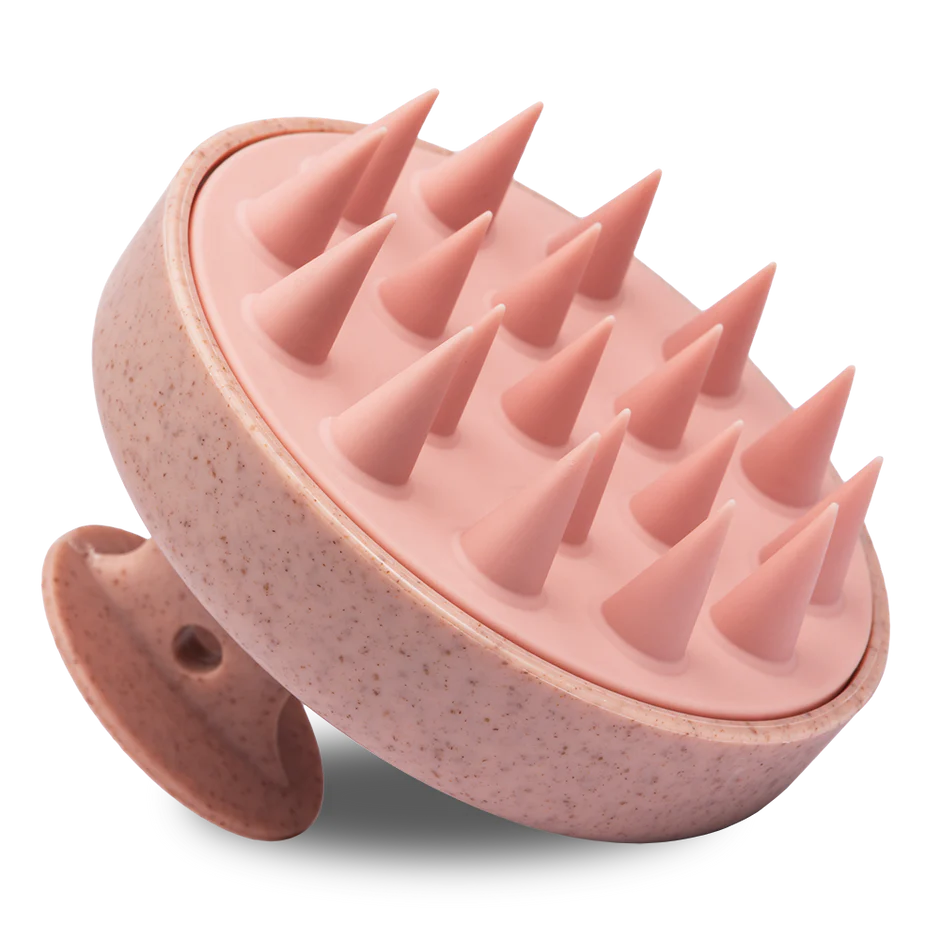 PERIE DE MASAJ SCALP SI PAR DIN SILICON ROZ