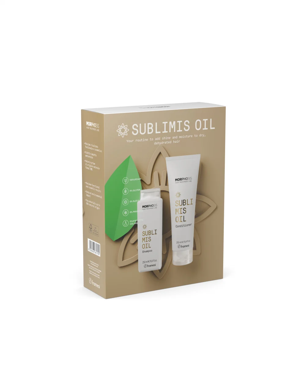 SET SAMPON SI BALSAM PAR DEGRADAT, USCAT 2 x 250ML